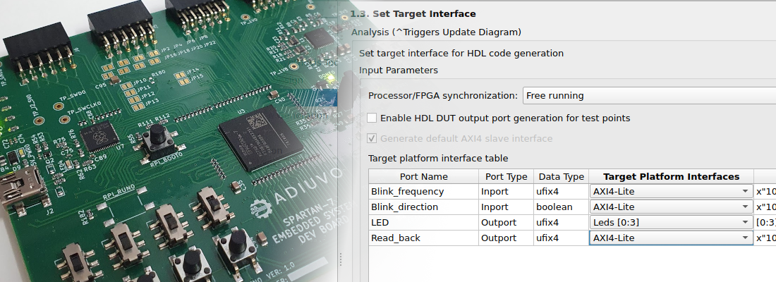 Creating a HDL Coder Support Package for Leonidas board